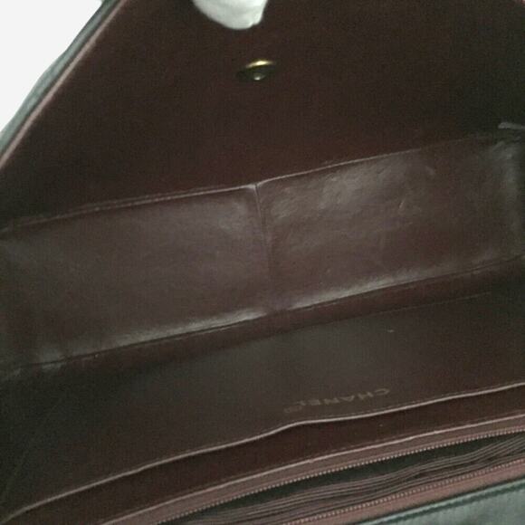 Authentic Vintage Chanel Lambskin Quilted Maxi Flap w 24k Gold-Plated Hardware - Picture 10 of 15